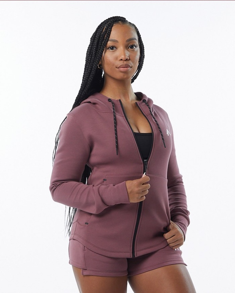 Geaca Dama Alphalete ELMTS Atletism Violet | 291347-CIM