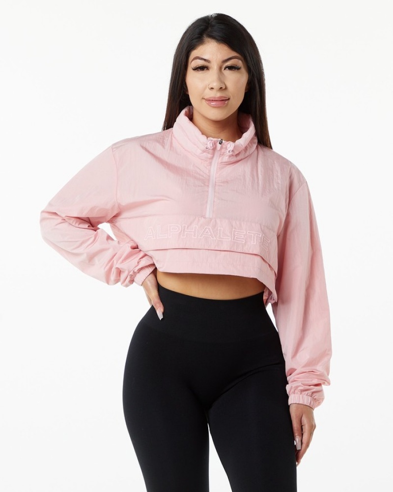 Geaca Dama Alphalete Endure Crop Violet | 139240-KDJ