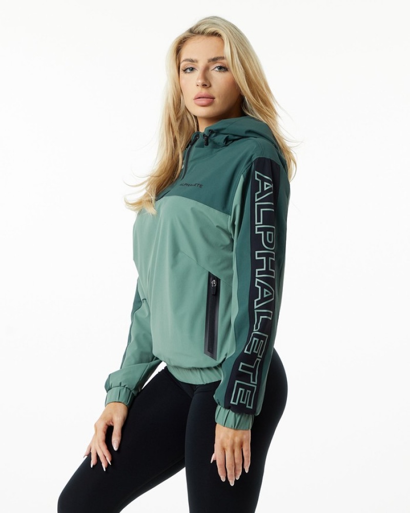 Geaca Dama Alphalete Infinity Tech Masline Verzi | 345168-PLY