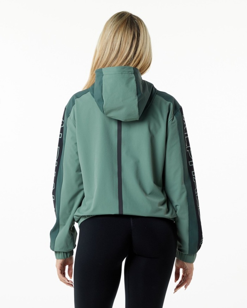 Geaca Dama Alphalete Infinity Tech Masline Verzi | 345168-PLY