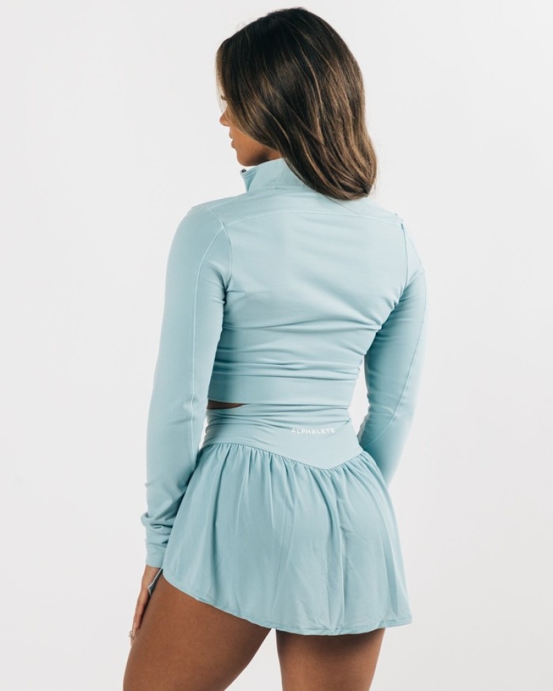 Geaca Dama Alphalete Trace Albastri | 432956-PAV