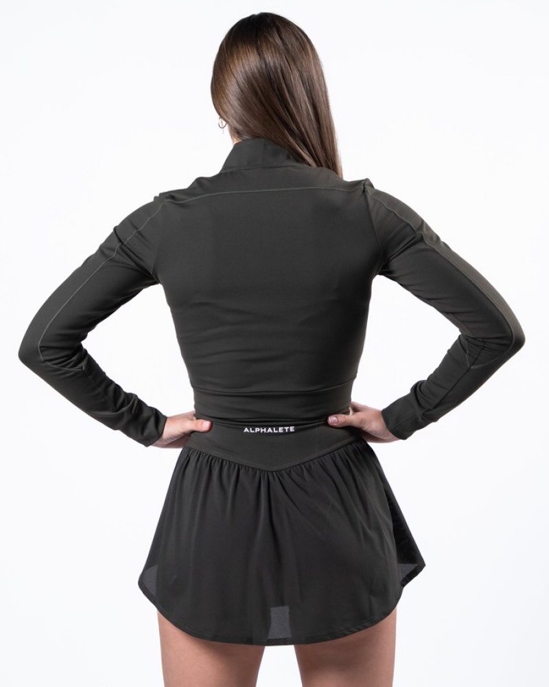 Geaca Dama Alphalete Trace Gri | 987506-BSN