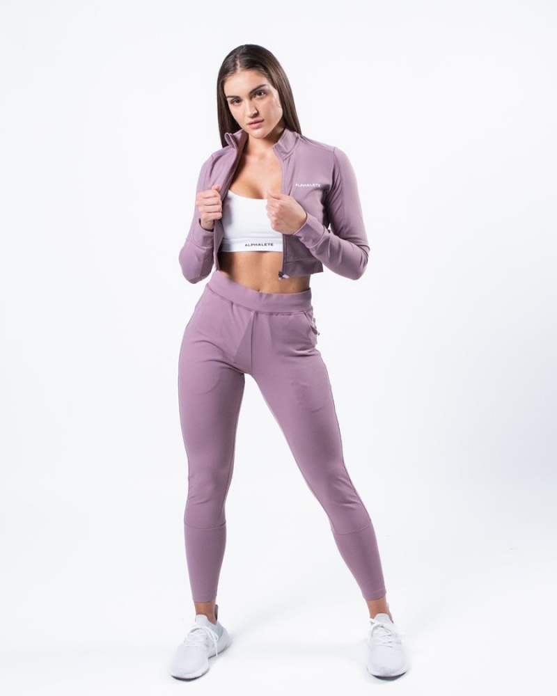 Geaca Dama Alphalete Trace Violet | 014789-EZN