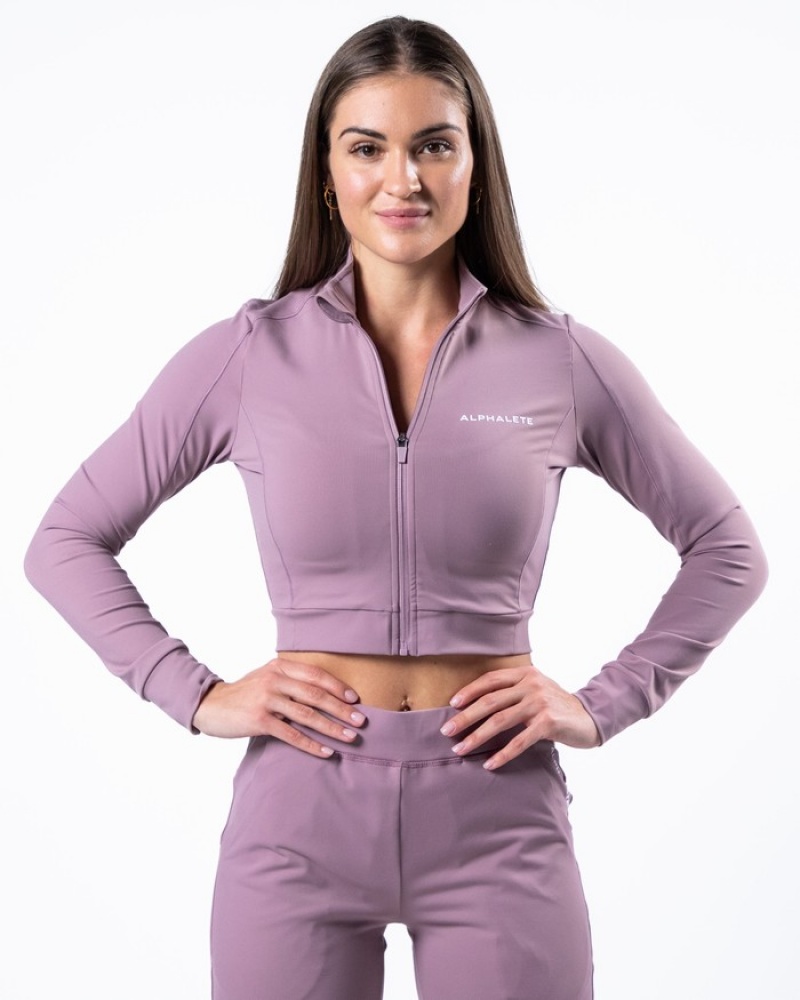 Geaca Dama Alphalete Trace Violet | 014789-EZN