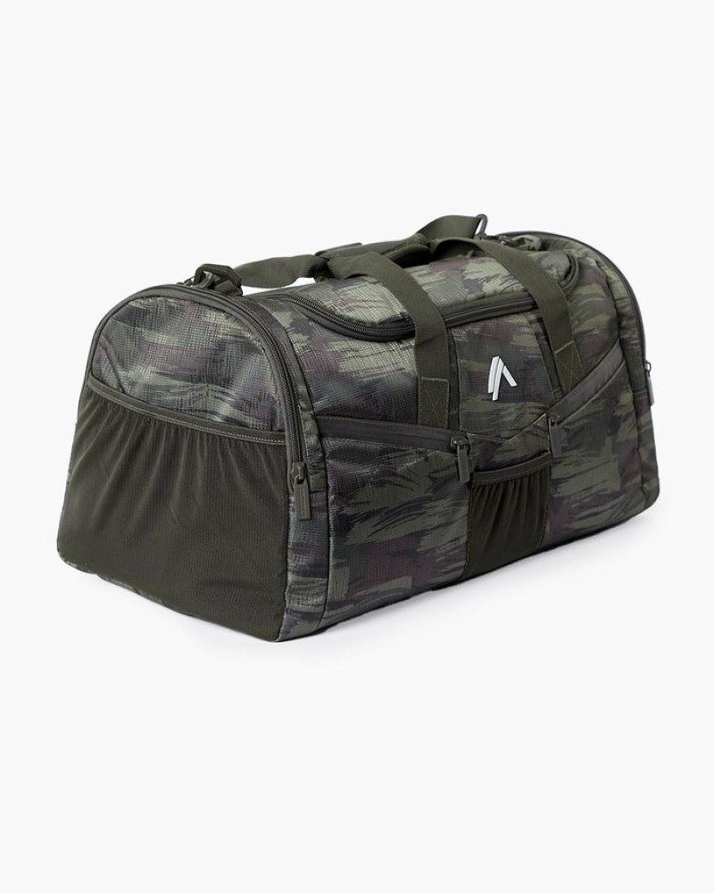 Genti Barbati Alphalete Essential Duffel Masline Verzi Camuflaj | 931240-AGJ