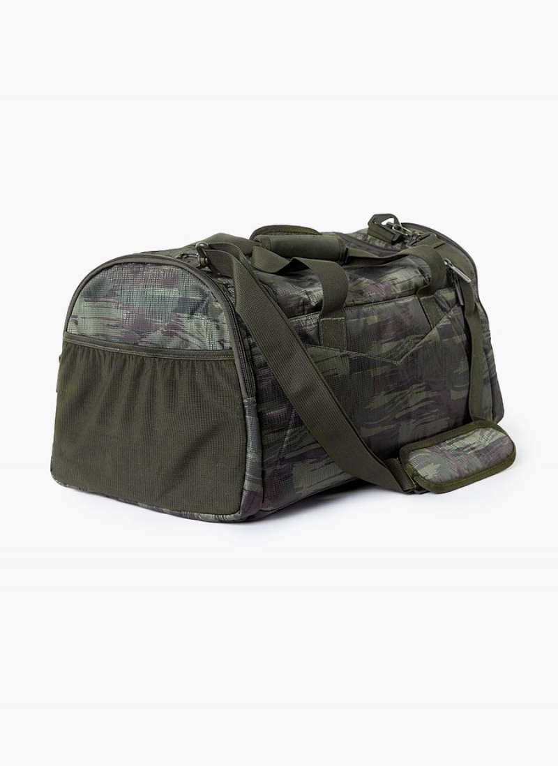 Genti Barbati Alphalete Essential Duffel Masline Verzi Camuflaj | 931240-AGJ