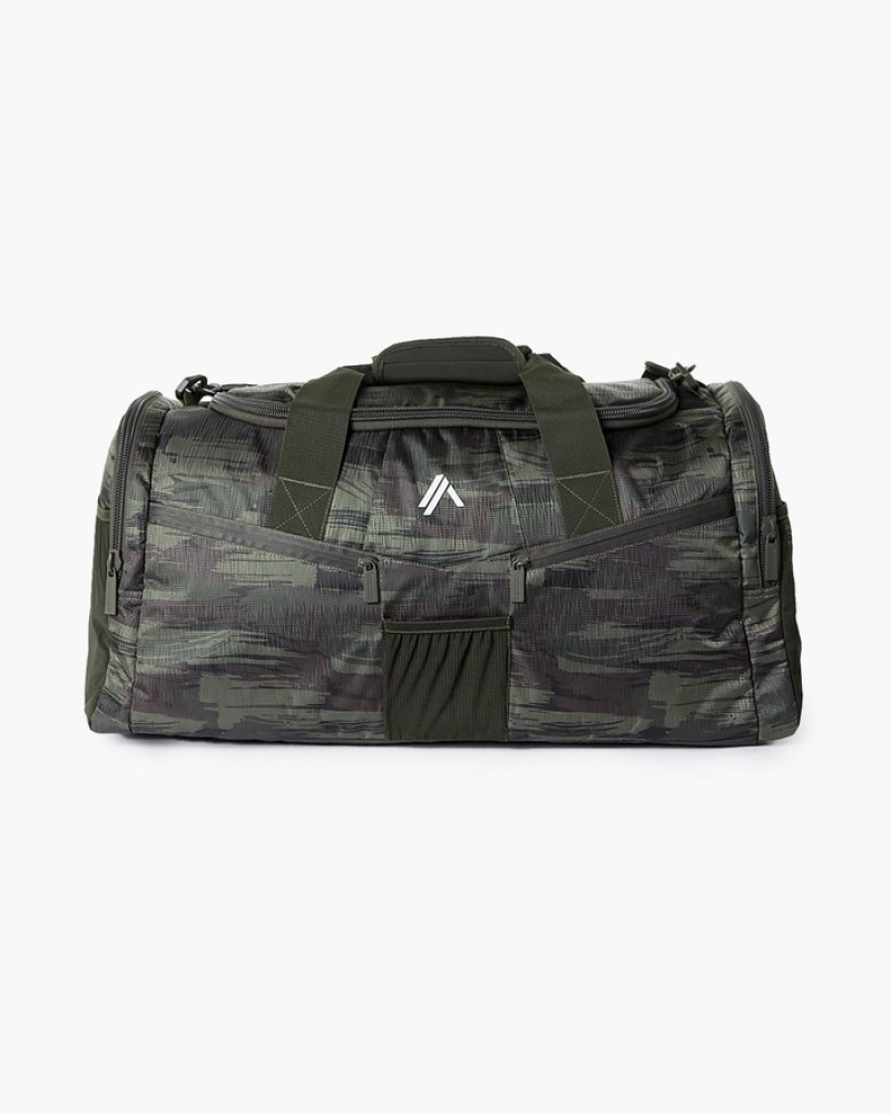 Genti Barbati Alphalete Essential Duffel Masline Verzi Camuflaj | 931240-AGJ