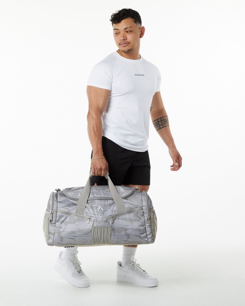 Genti Dama Alphalete Essential Duffel Camuflaj | 357142-CRM