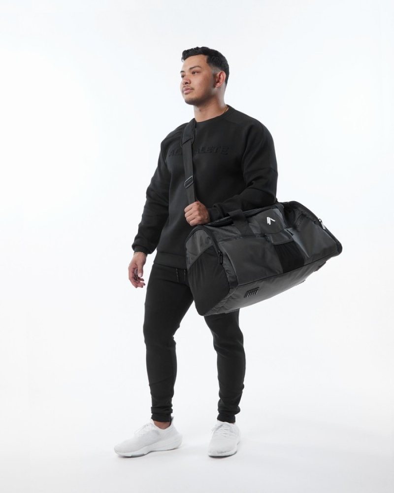 Genti Dama Alphalete Essential Duffel Negrii | 097642-CNE