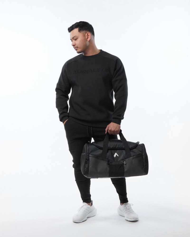 Genti Dama Alphalete Essential Duffel Negrii | 097642-CNE