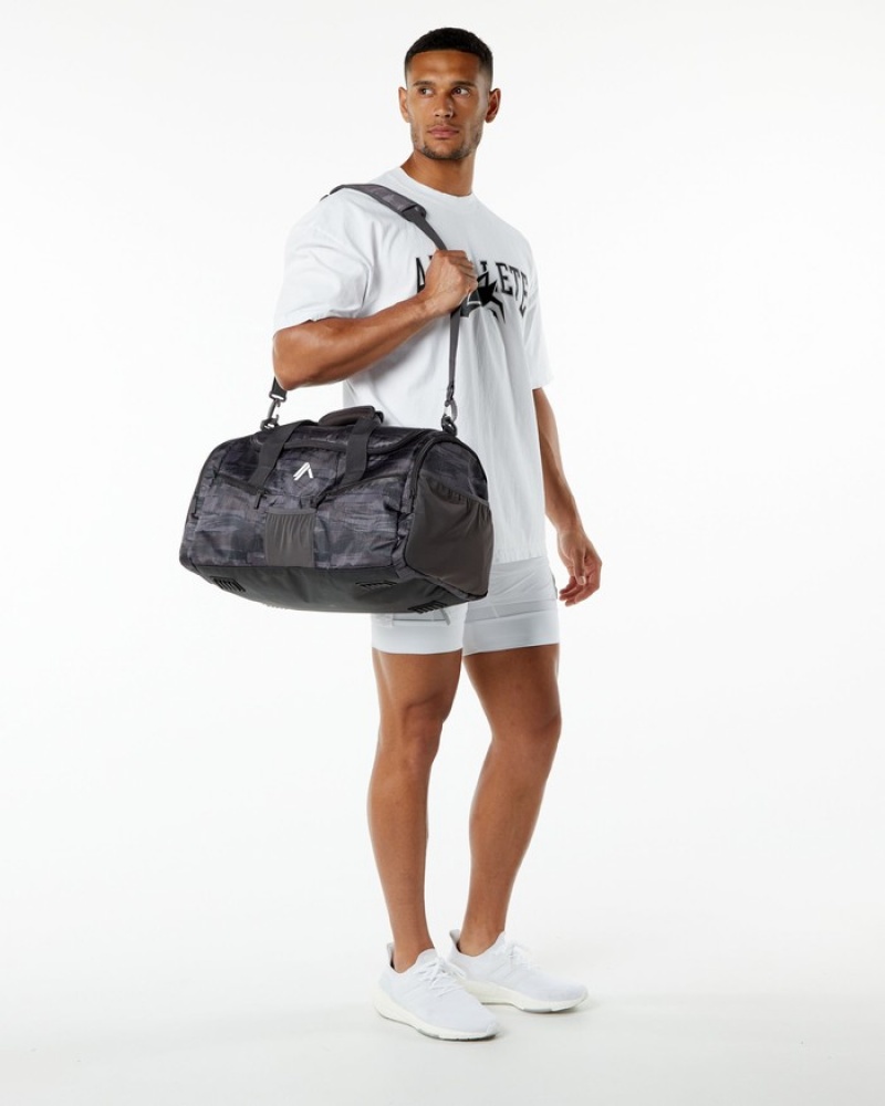 Genti Dama Alphalete Essential Duffel Visinii Camuflaj | 231896-URJ