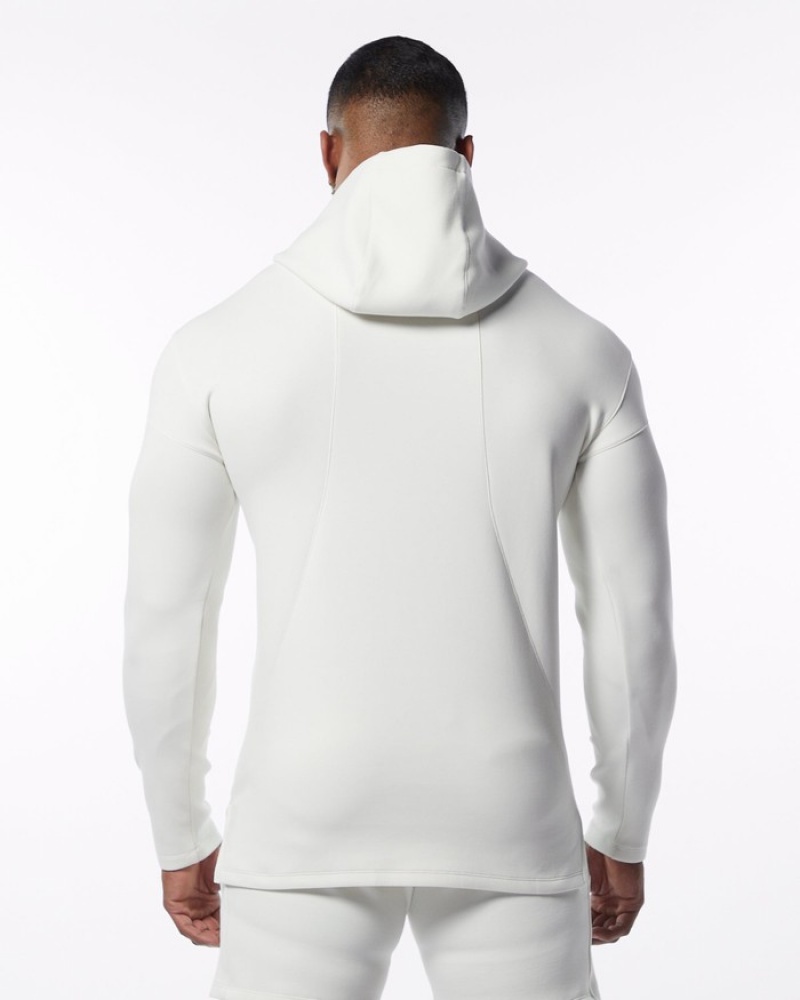 Hanorac Cu Gluga Barbati Alphalete ELMTS Fitted Albi | 084576-GTF