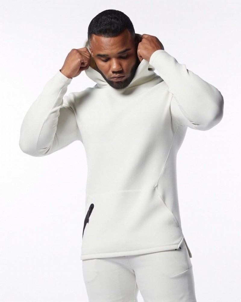 Hanorac Cu Gluga Barbati Alphalete ELMTS Fitted Albi | 084576-GTF
