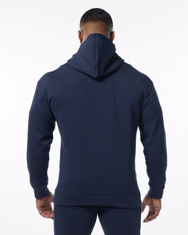 Hanorac Cu Gluga Barbati Alphalete ELMTS Bleumarin | 459038-AYO