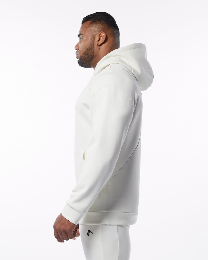 Hanorac Cu Gluga Barbati Alphalete ELMTS Albi | 387210-MRX