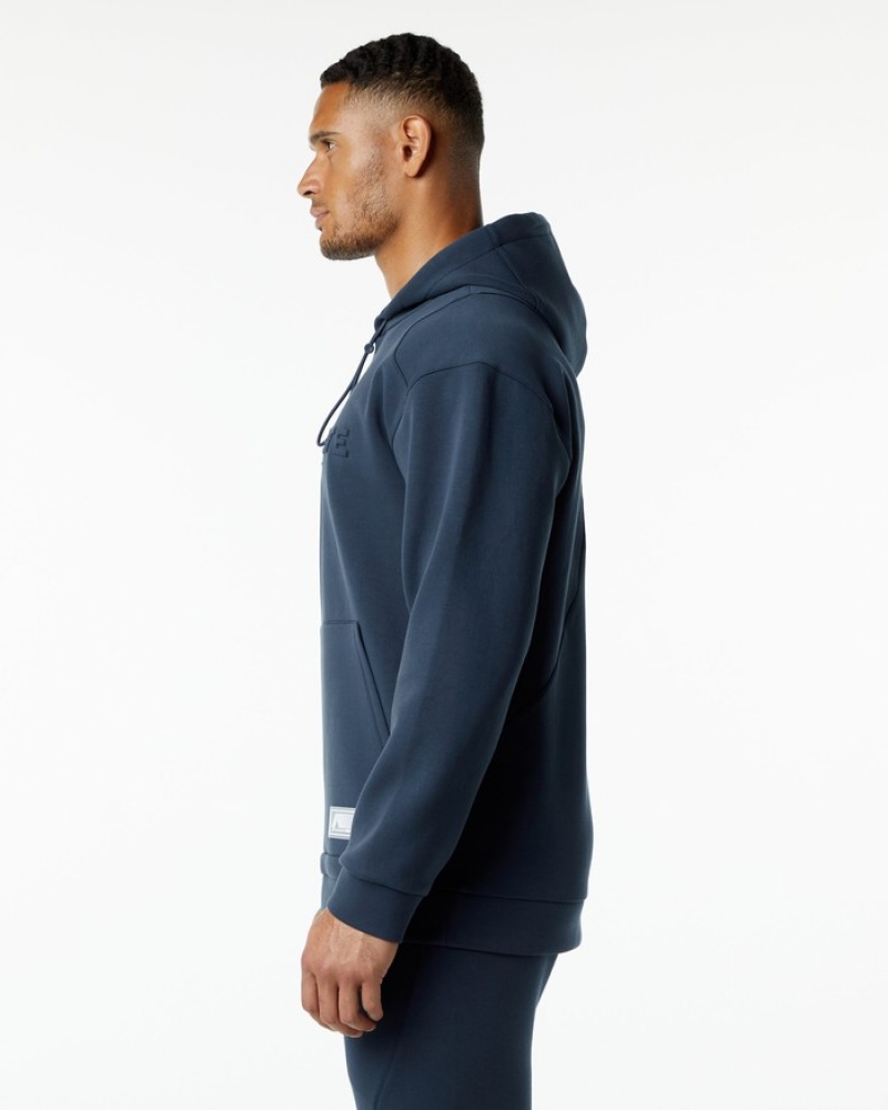 Hanorac Cu Gluga Barbati Alphalete ELMTS Bleumarin | 167095-LWH