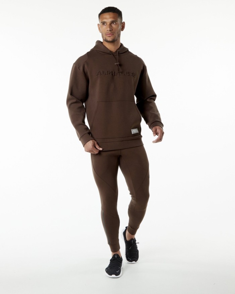 Hanorac Cu Gluga Barbati Alphalete ELMTS Maro | 726390-SWM