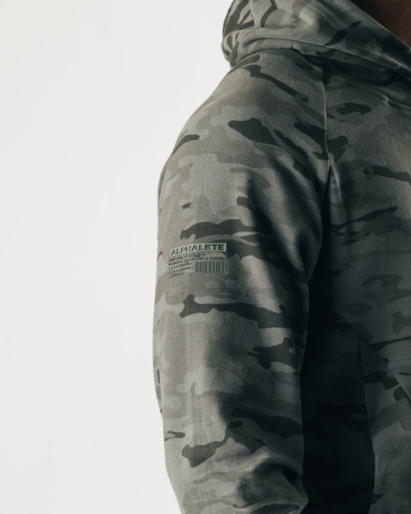 Hanorac Cu Gluga Barbati Alphalete Identity Pro Camuflaj | 764258-SVK