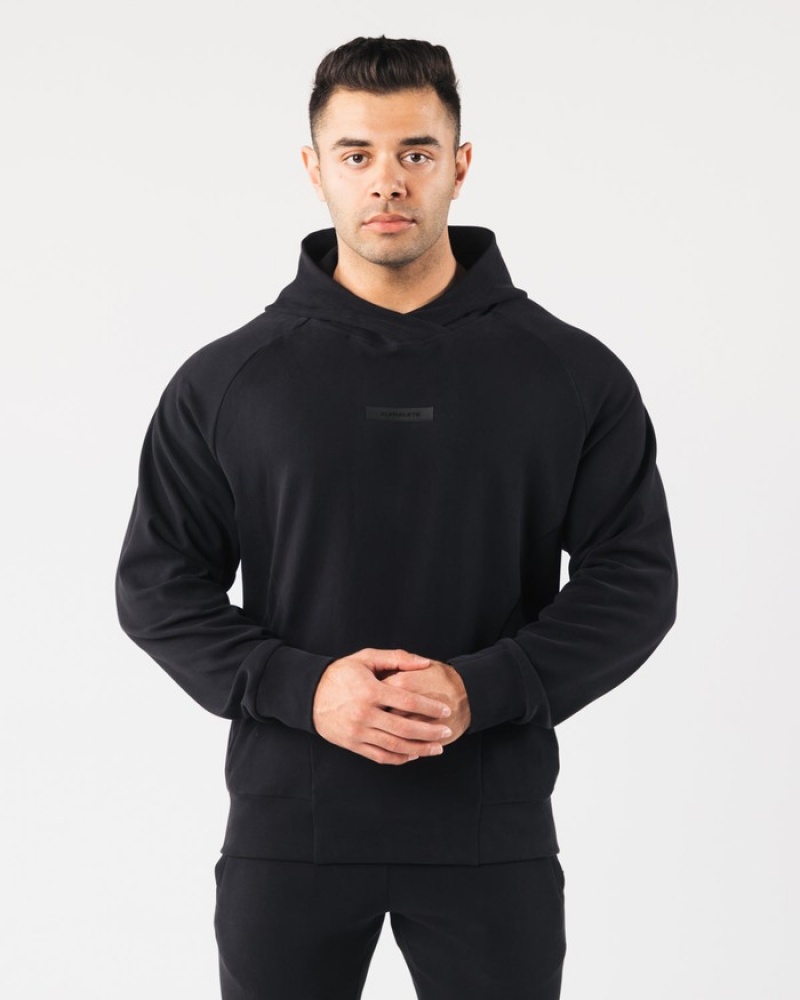 Hanorac Cu Gluga Barbati Alphalete Identity Pro Negrii | 679501-HJD