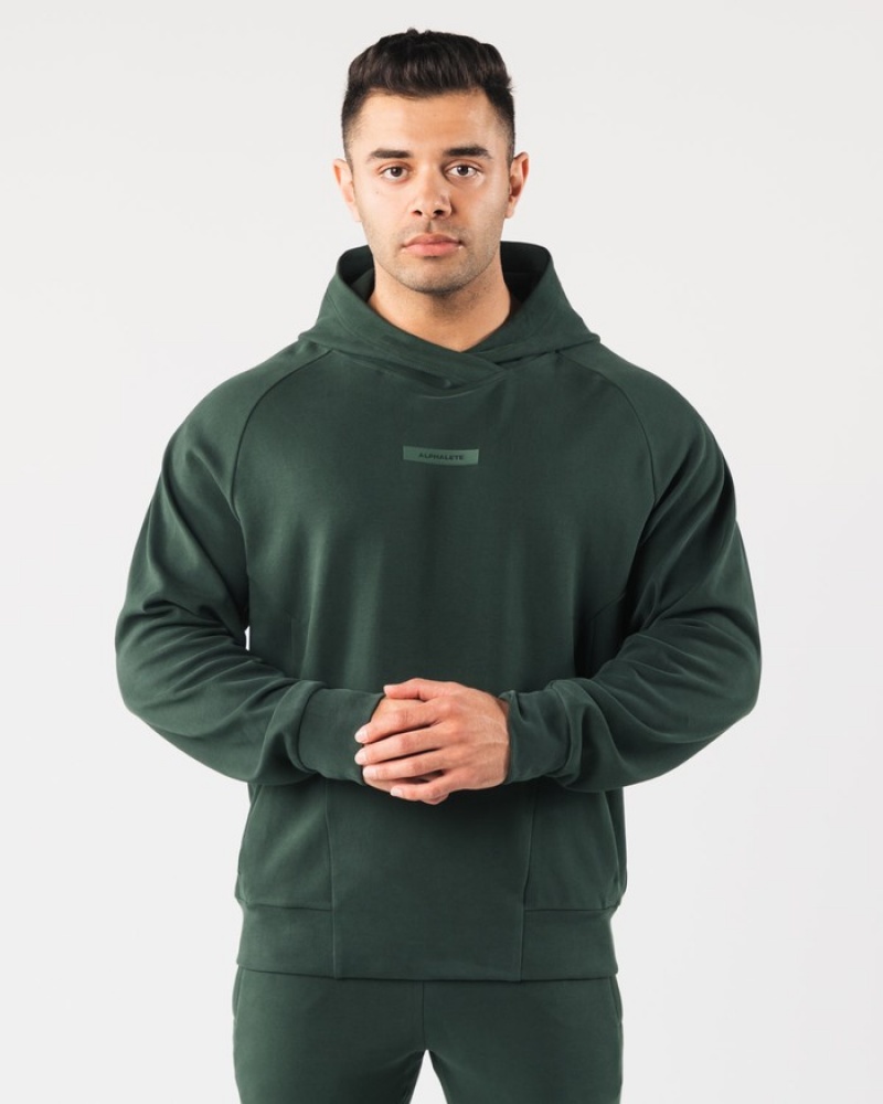 Hanorac Cu Gluga Barbati Alphalete Identity Pro Verzi | 410236-XLE
