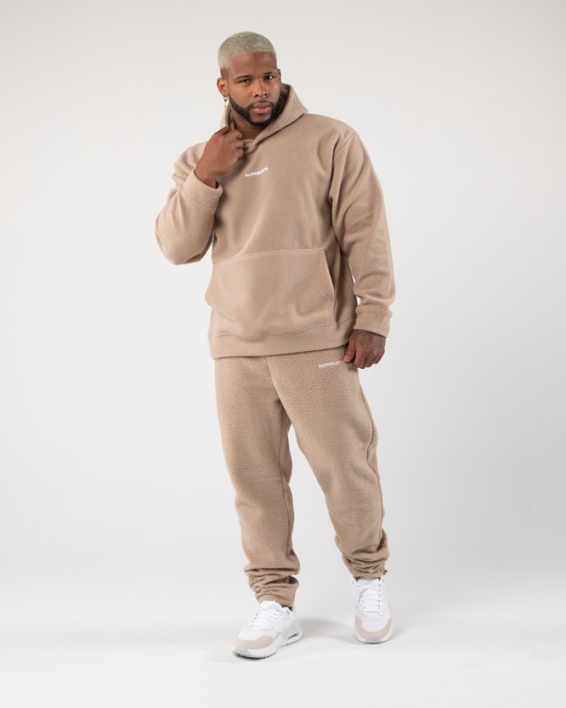 Hanorac Cu Gluga Barbati Alphalete King Bej | 618392-HZE