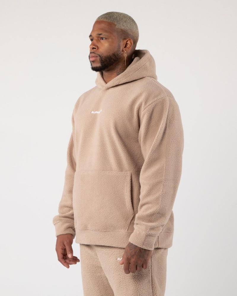 Hanorac Cu Gluga Barbati Alphalete King Bej | 618392-HZE