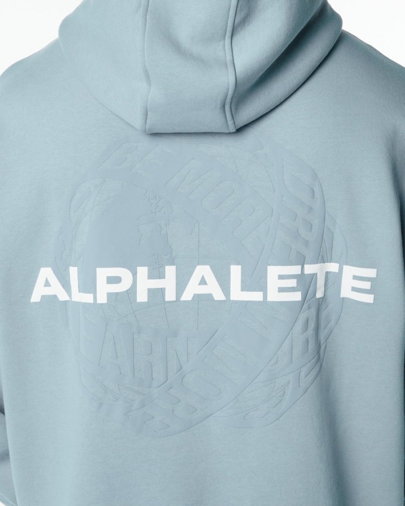 Hanorac Cu Gluga Barbati Alphalete Unity Albastri | 804572-NYQ