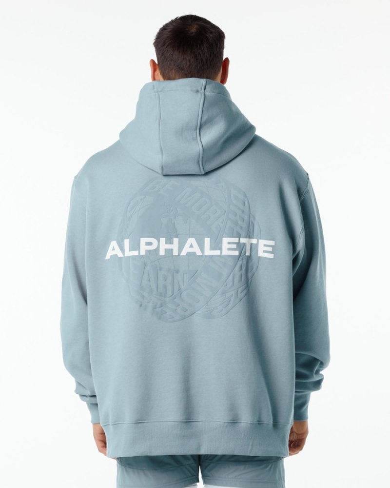 Hanorac Cu Gluga Barbati Alphalete Unity Albastri | 804572-NYQ