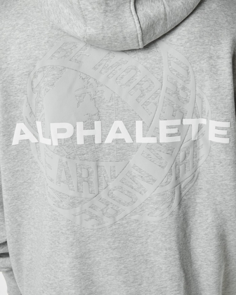 Hanorac Cu Gluga Barbati Alphalete Unity Gri | 053942-YFB