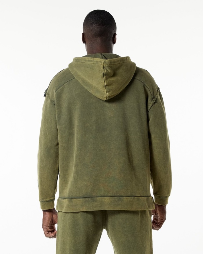 Hanorac Cu Gluga Barbati Alphalete Very Terry Verzi | 936457-VFK