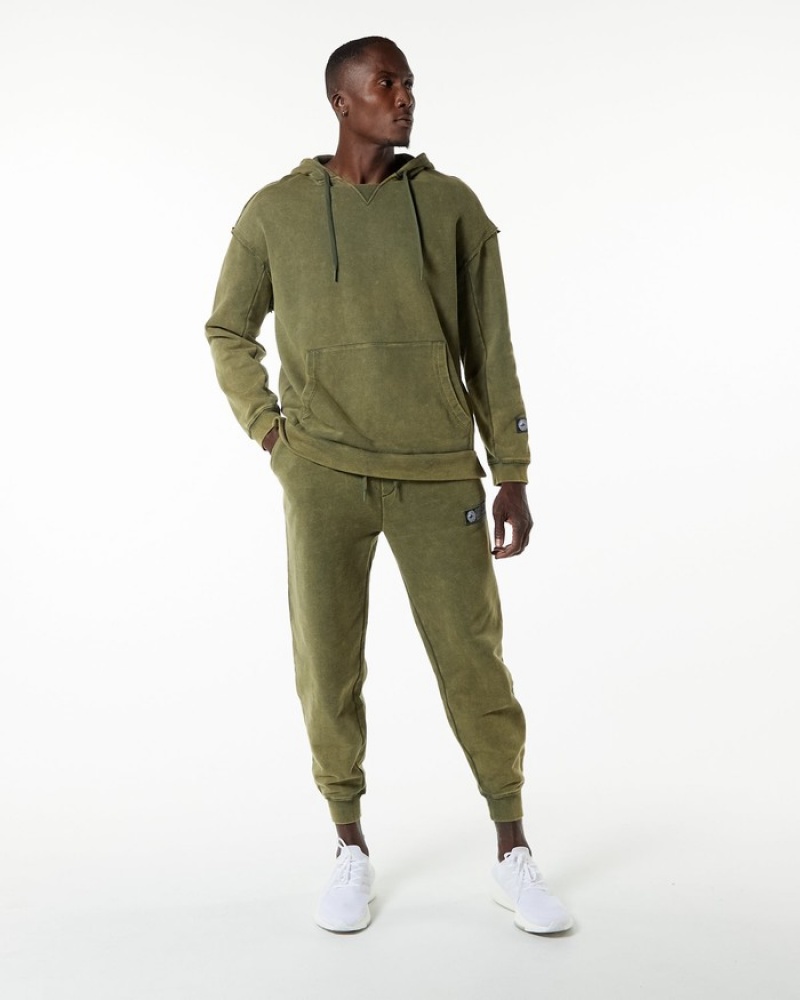 Hanorac Cu Gluga Barbati Alphalete Very Terry Verzi | 936457-VFK