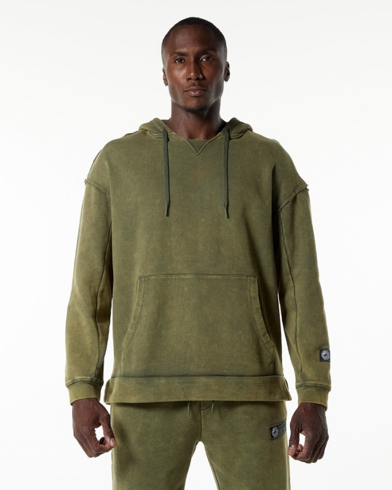 Hanorac Cu Gluga Barbati Alphalete Very Terry Verzi | 936457-VFK