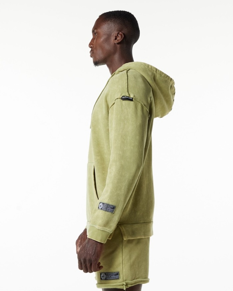 Hanorac Cu Gluga Barbati Alphalete Very Terry Verzi | 346175-LDM