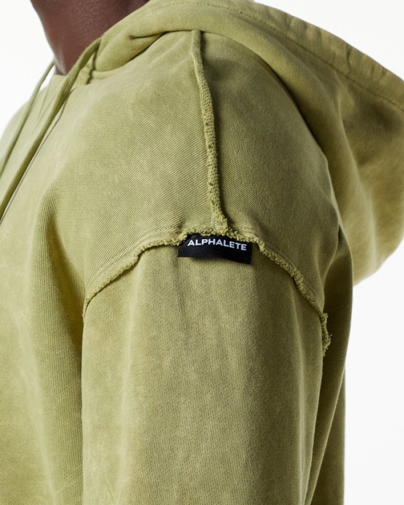 Hanorac Cu Gluga Barbati Alphalete Very Terry Verzi | 346175-LDM
