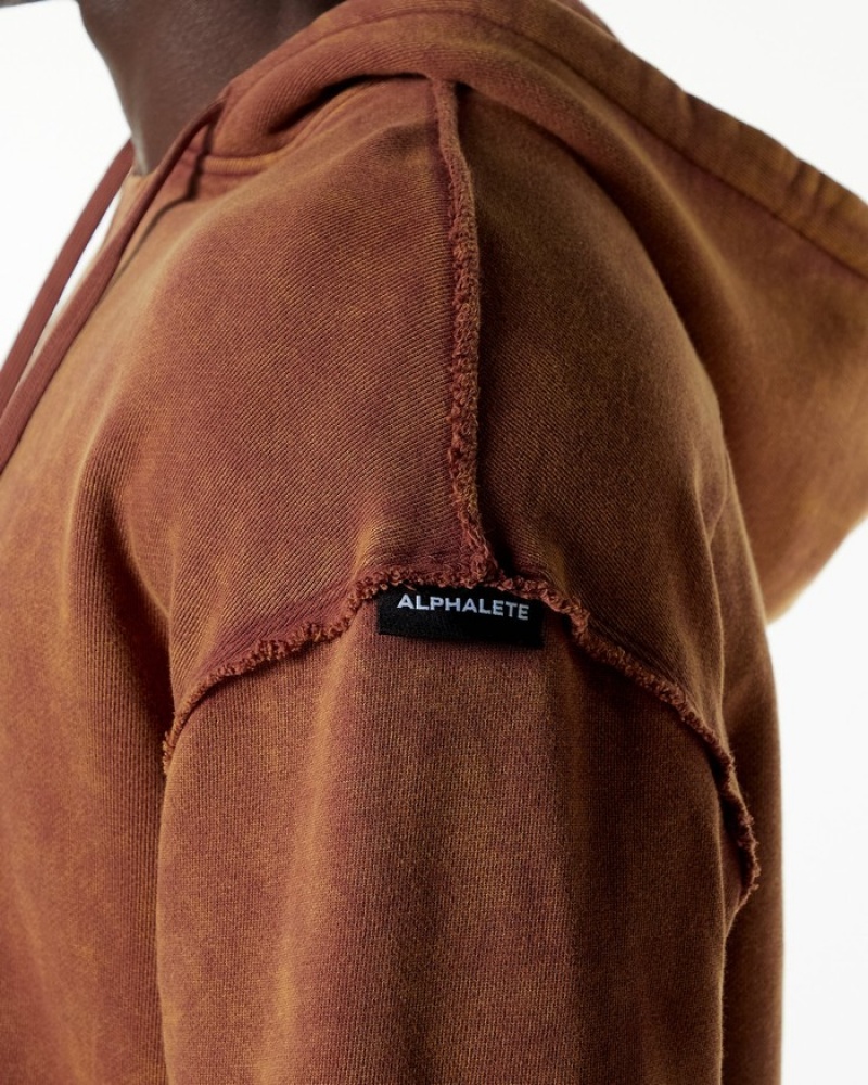 Hanorac Cu Gluga Barbati Alphalete Very Terry Kaki | 365901-COL