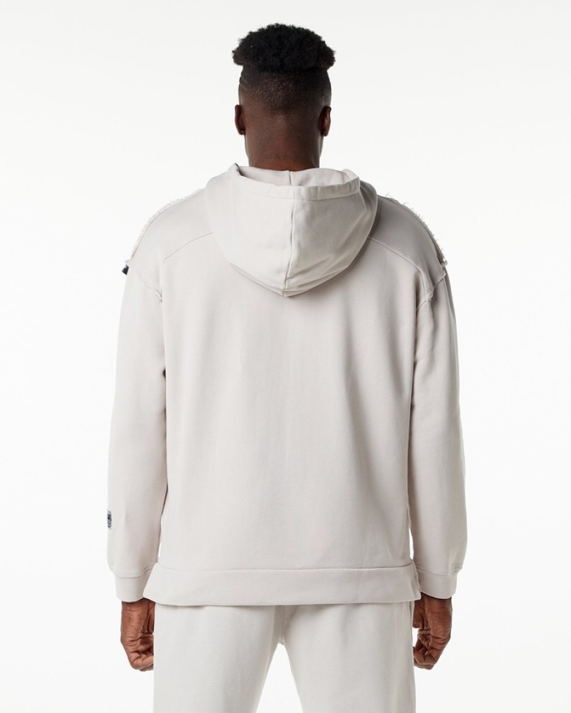 Hanorac Cu Gluga Barbati Alphalete Very Terry Albi | 356972-HAN