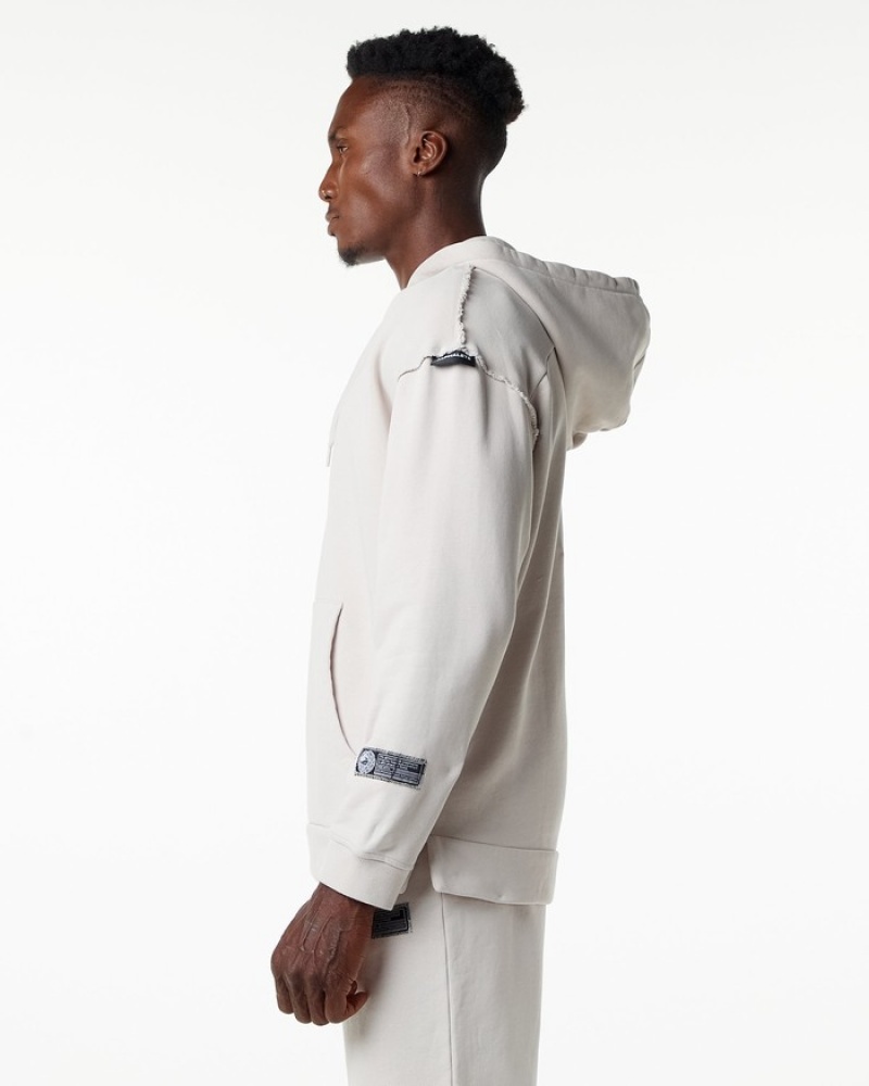 Hanorac Cu Gluga Barbati Alphalete Very Terry Albi | 356972-HAN
