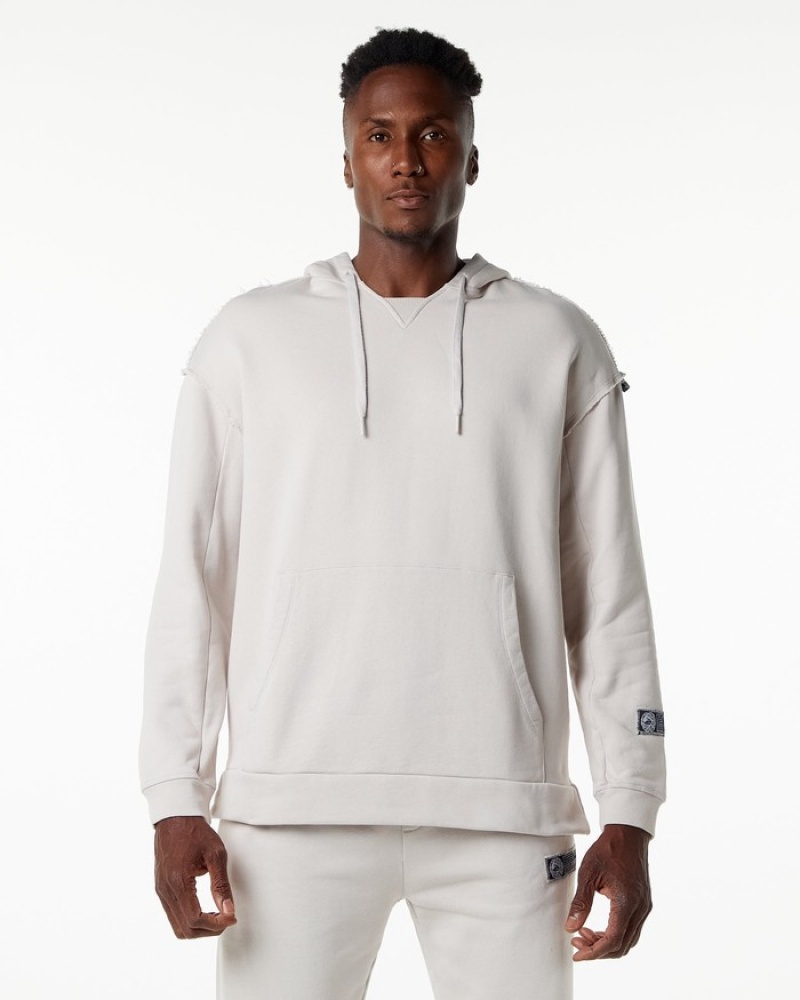 Hanorac Cu Gluga Barbati Alphalete Very Terry Albi | 356972-HAN