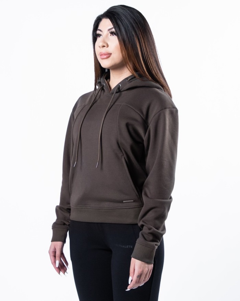 Hanorac Cu Gluga Dama Alphalete Monarch Maro Inchis | 763894-AWO