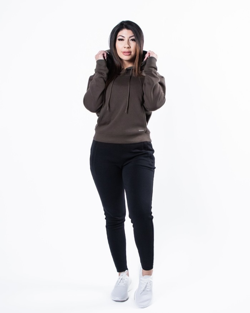 Hanorac Cu Gluga Dama Alphalete Monarch Maro Inchis | 763894-AWO