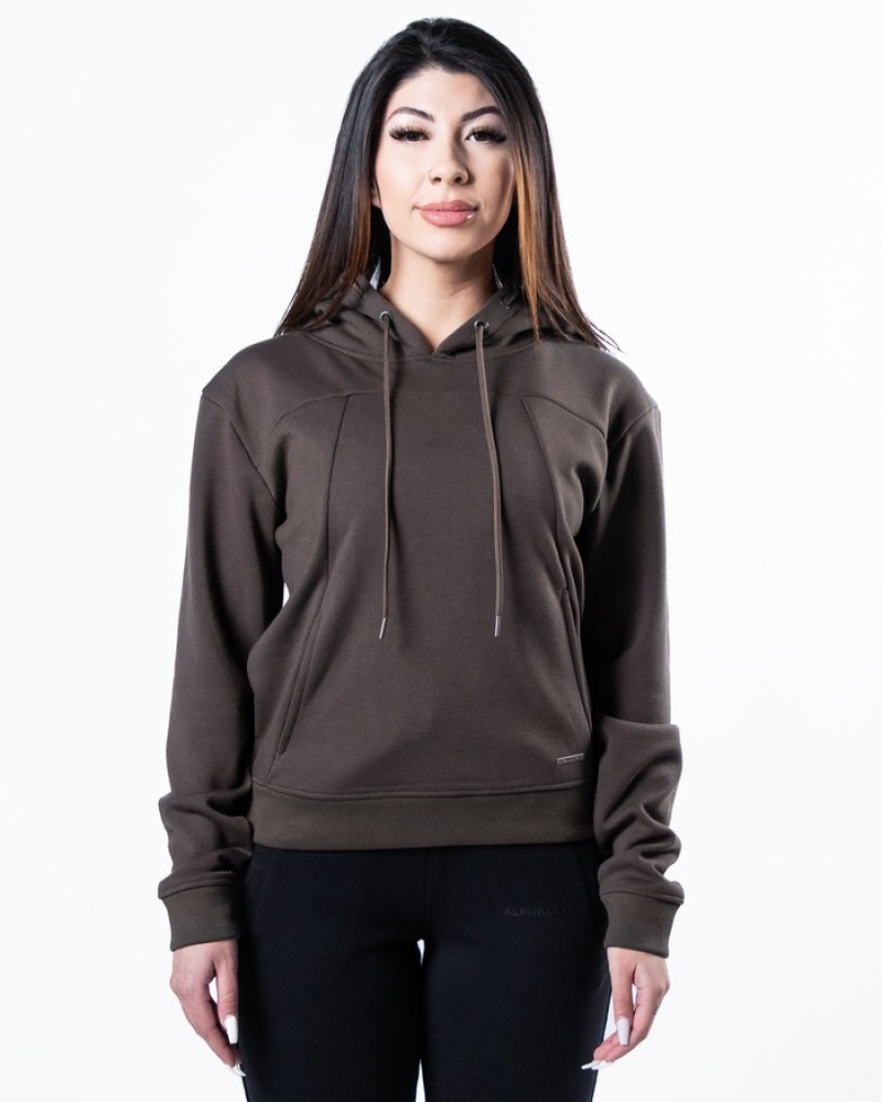 Hanorac Cu Gluga Dama Alphalete Monarch Maro Inchis | 763894-AWO