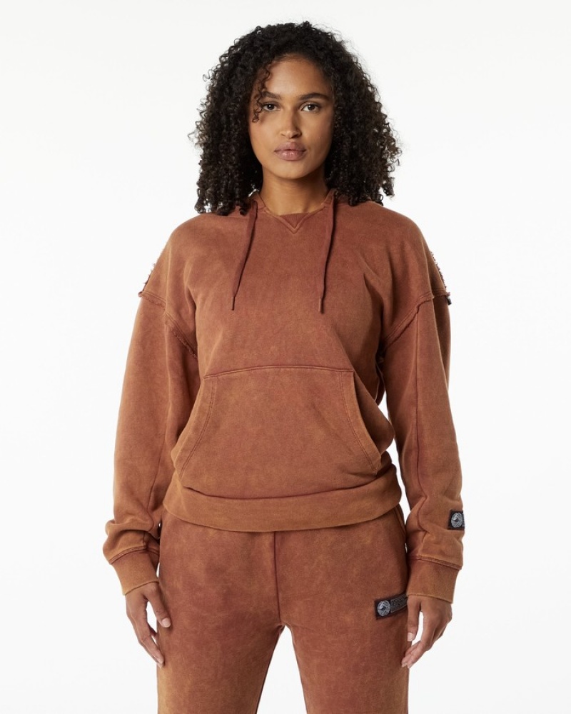 Hanorac Cu Gluga Dama Alphalete Very Terry Maro | 036927-OGT