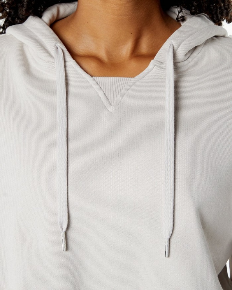 Hanorac Cu Gluga Dama Alphalete Very Terry Albi | 214890-IDH