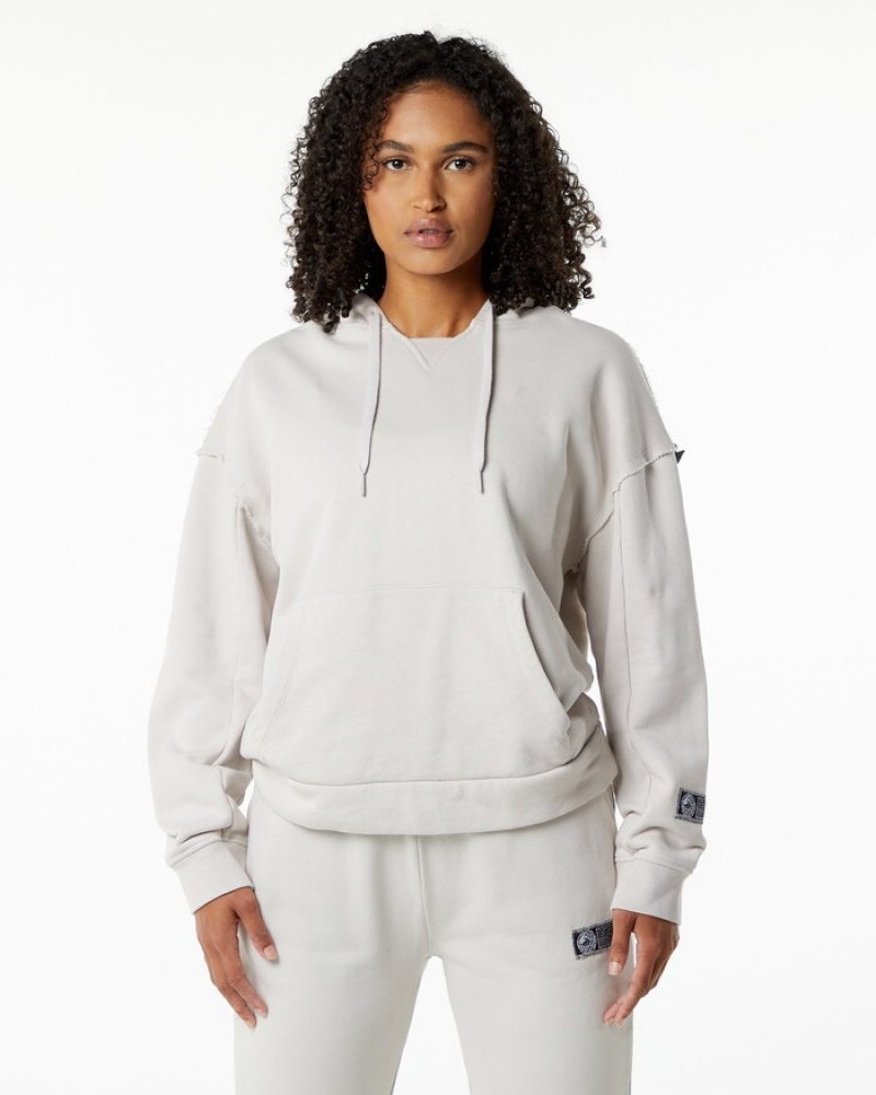 Hanorac Cu Gluga Dama Alphalete Very Terry Albi | 214890-IDH