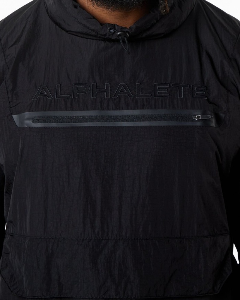 Hanorace Barbati Alphalete Endure Pullover Negrii | 970163-XLO