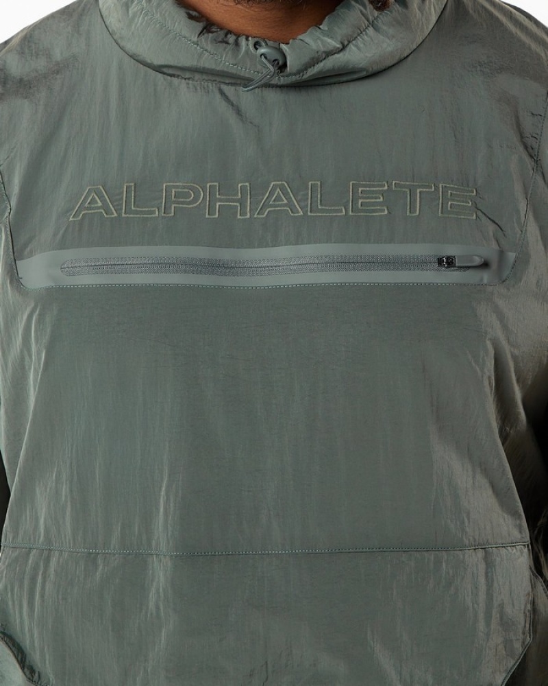 Hanorace Barbati Alphalete Endure Pullover Gri | 986452-TVU