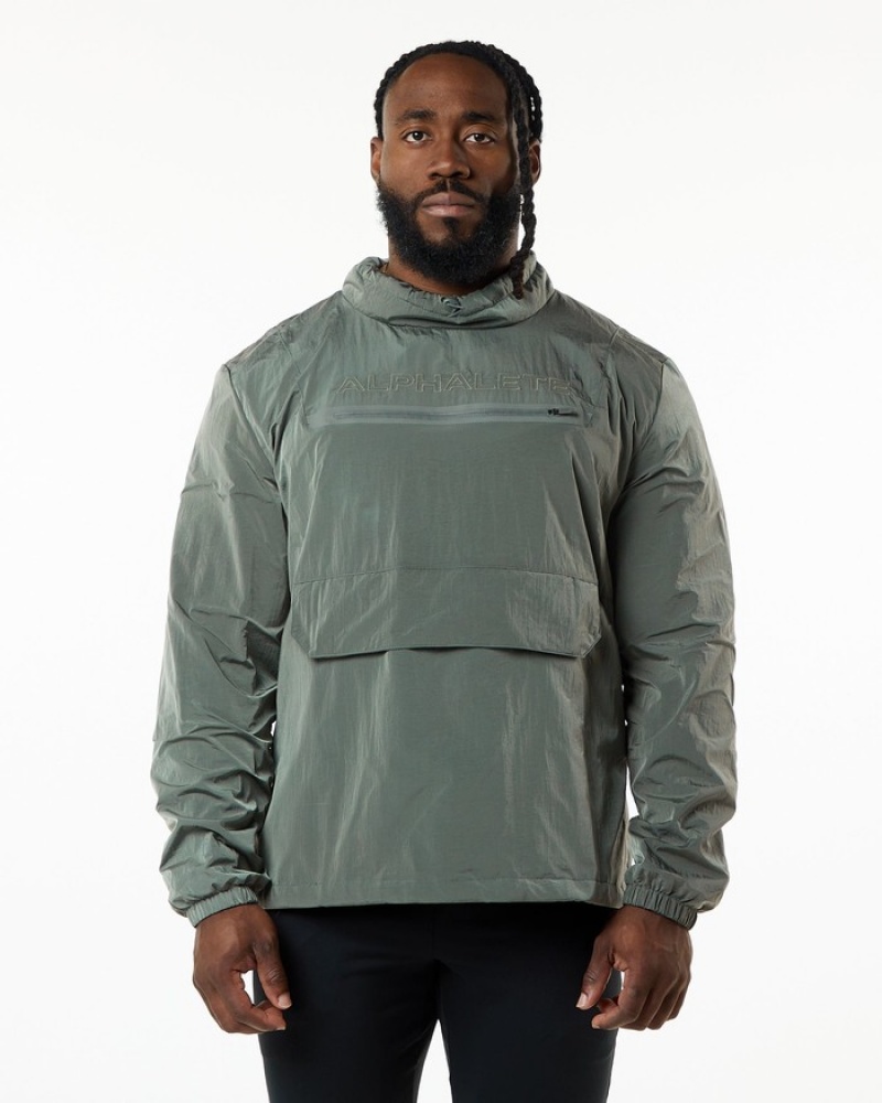 Hanorace Barbati Alphalete Endure Pullover Gri | 986452-TVU