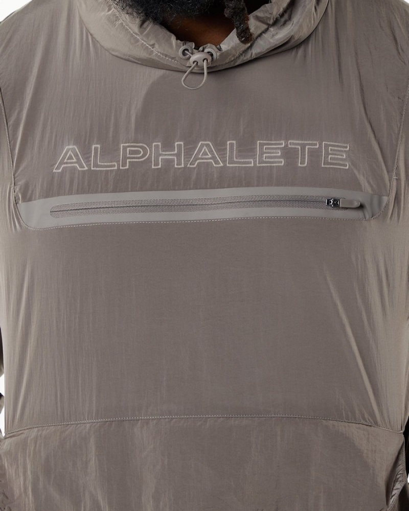 Hanorace Barbati Alphalete Endure Pullover Maro | 709534-SUT