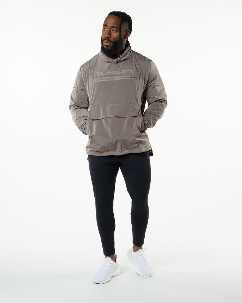 Hanorace Barbati Alphalete Endure Pullover Maro | 709534-SUT