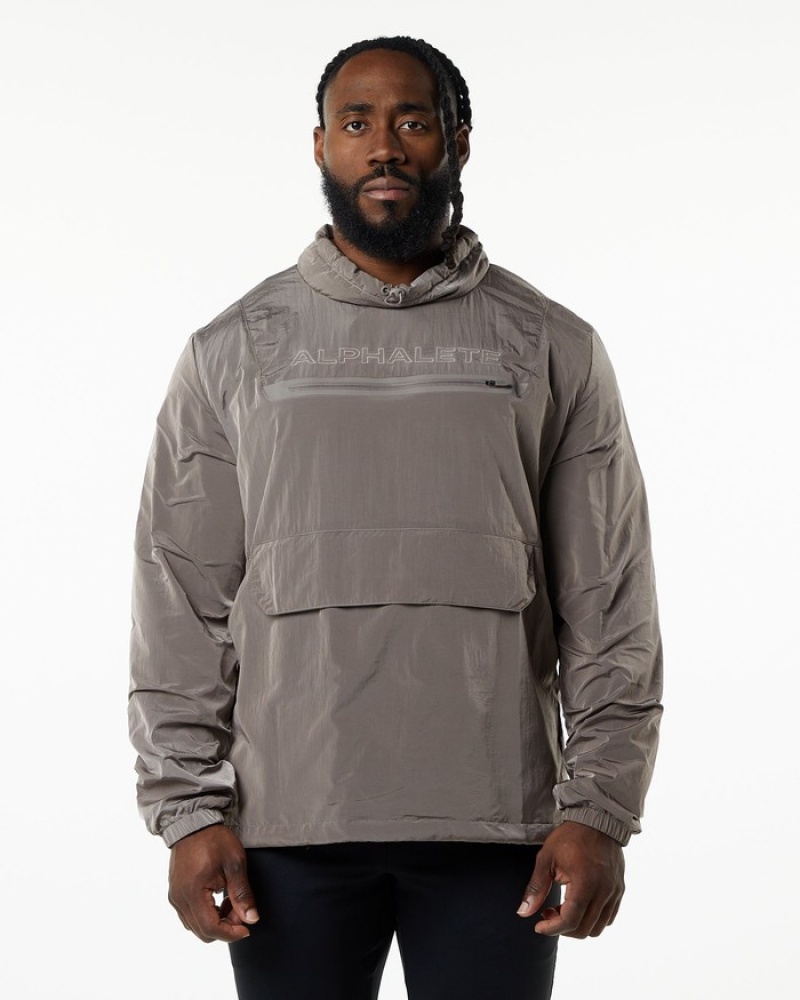 Hanorace Barbati Alphalete Endure Pullover Maro | 709534-SUT